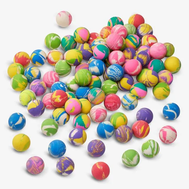 90 bouncy balls