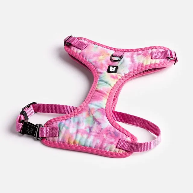 Poplin Harness - Pink Tie Dye