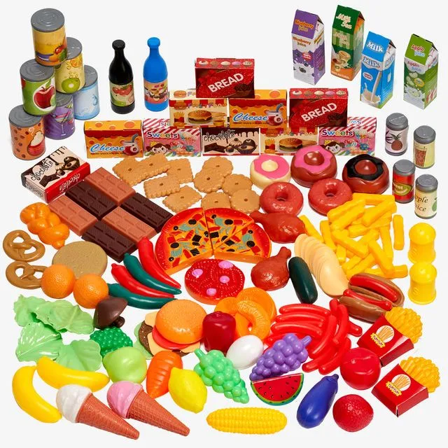 150 pretend kitchen fake food toys