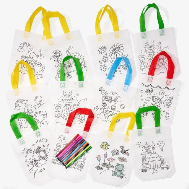 10 colour your own bags