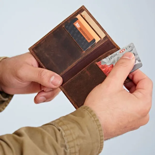 Buffalo Leather Credit Card Holder