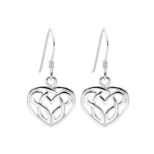 Pretty Celtic Heart Earrings
