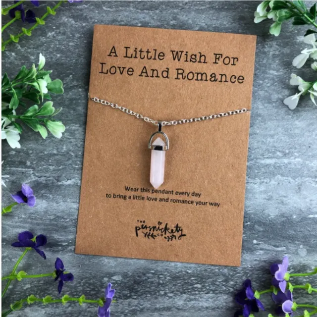 A Little Wish For Love And Romance Crystal Necklace
