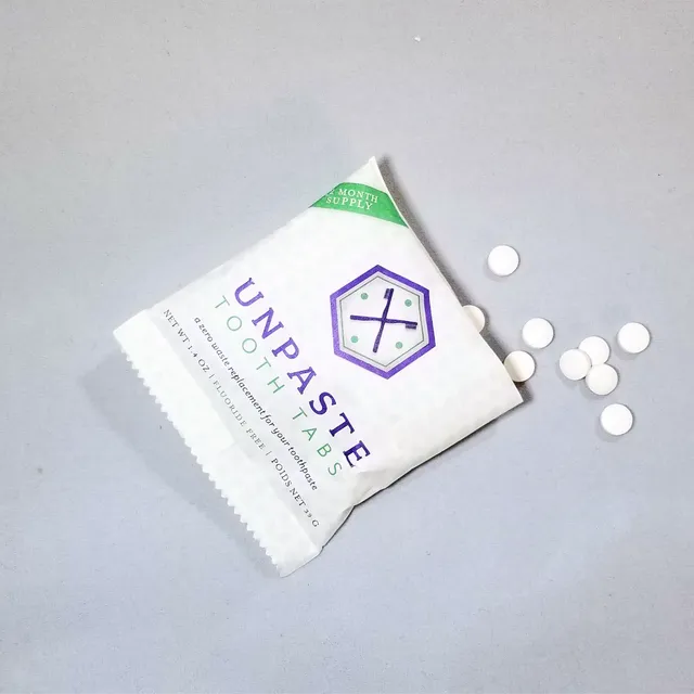 Unpaste Zero Waste Dental Cleaning Tablets With Fluoride