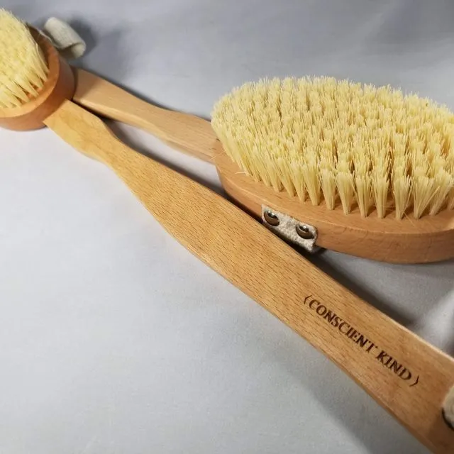 Vegan Sisal Body Brush With Removable Handle