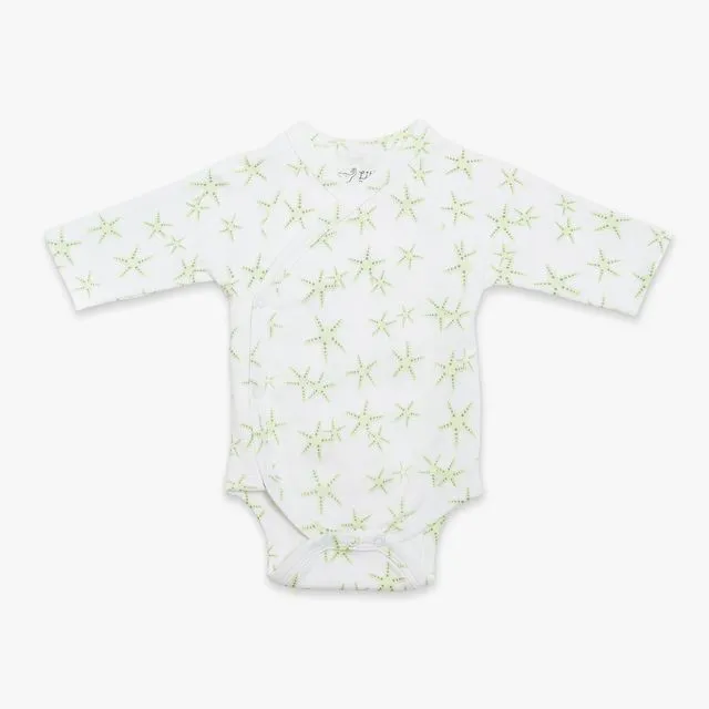 Kimono Bodysuit / Green Starfish