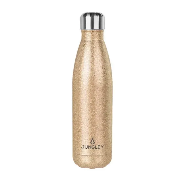 Glitter Water Bottle - Gold (Case of 4)