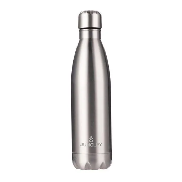 Gloss Water Bottle - Silver (Case of 6)