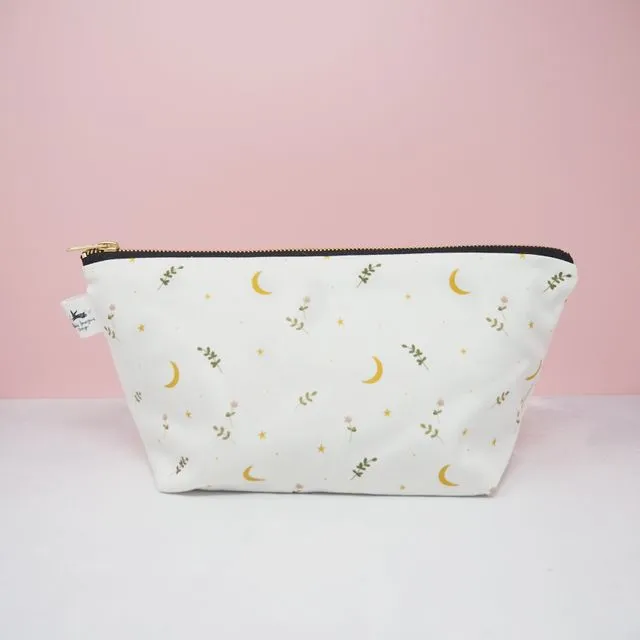 Moons and Stars Cosmetic Bag