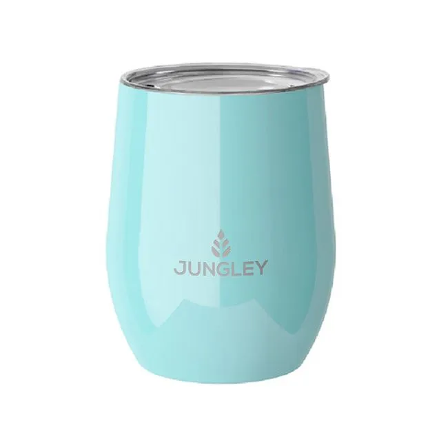 Gloss Stemless Wine Tumbler - Turquoise (Case of 4)