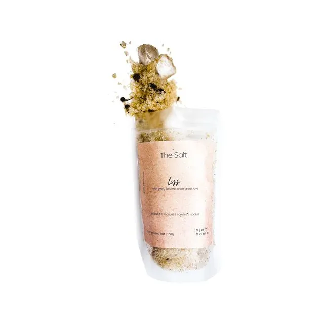 Clear Quartz Infused LOSS Body Salt | Vanilla B