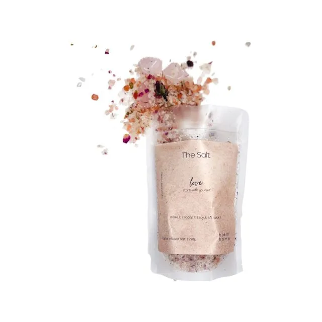 Rose Quartz Infused LOVE Body Salt | Turkish Rose + To