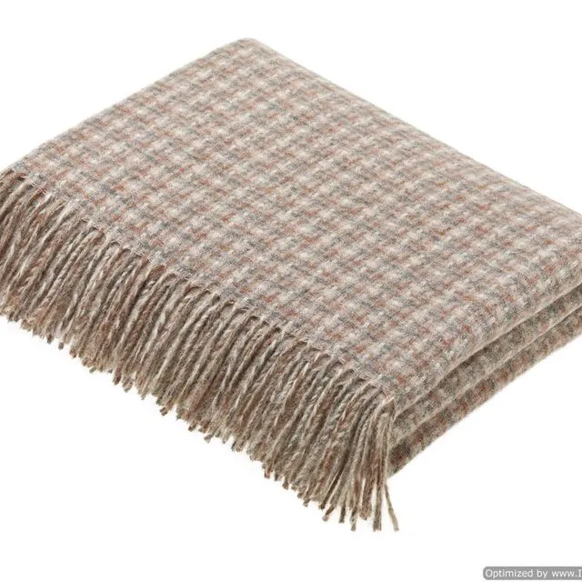 Transitional Sandstone Throw - Villa - Shetland Quality Wool - Made in England