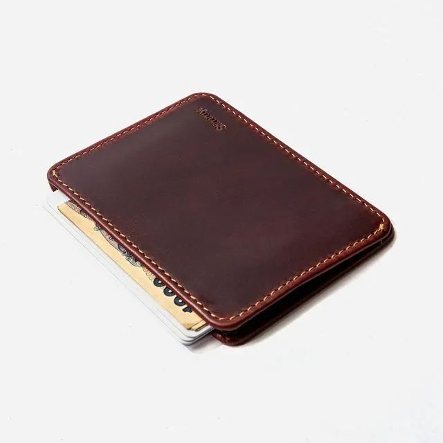 Slimmy R1S2 1-Pocket Leather Wallet (83mm) - Oil Tan