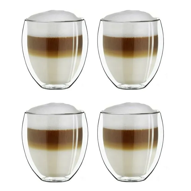 Creano double-walled thermal glass “bulky” | 400ml Set of 4