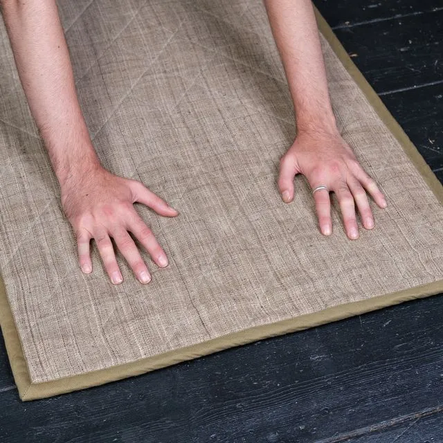 Handwoven Nettle and Hemp Yoga Mat
