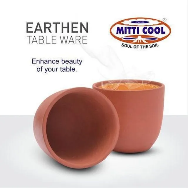 EARTHEN CLAY CHERRY CUP SET (PACK OF 6) 100ML