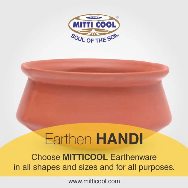 CLAY HANDI WITHOUT HANDLE AND LID 850ML