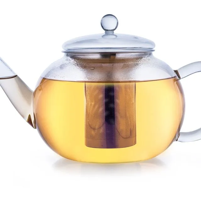 Creano glass teapot “flat” | 1.6L
