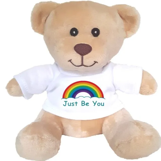 Small Super Cute "Just Be You" Pride Teddy Bear