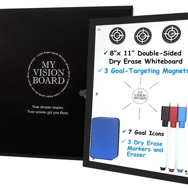 "My Vision Board" Mini Dry Erase Board, Life/Daily Planner