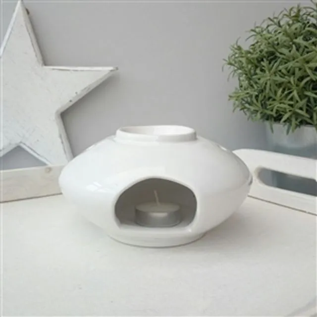 Minimalist Large Flying Saucer Ceramic Wax Melter