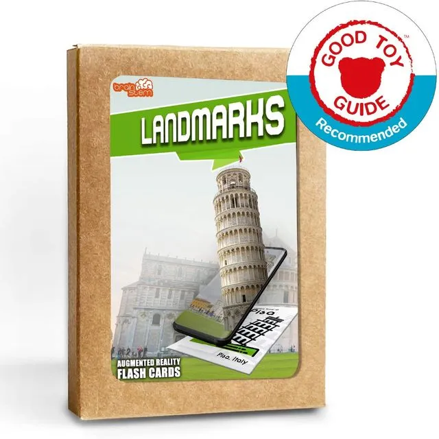 Landmark Flash Cards - 4D Augmented Reality Flash Cards - Bold Pack