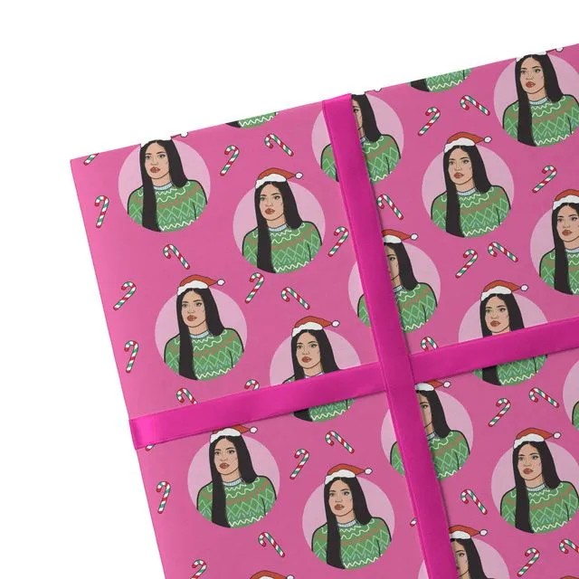2 Sheets Kylie Christmas Sustainable Wrapping Paper
