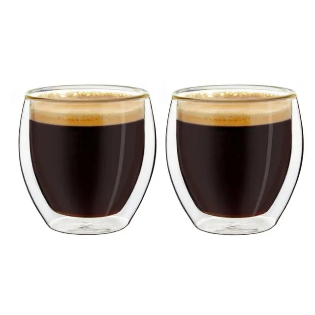 Creano espresso double-walled glass “bulky” | 100ml (Set of 2)