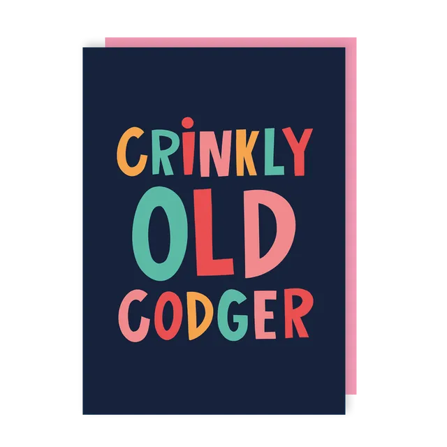 Codger Birthday Greeting Card pack of 6