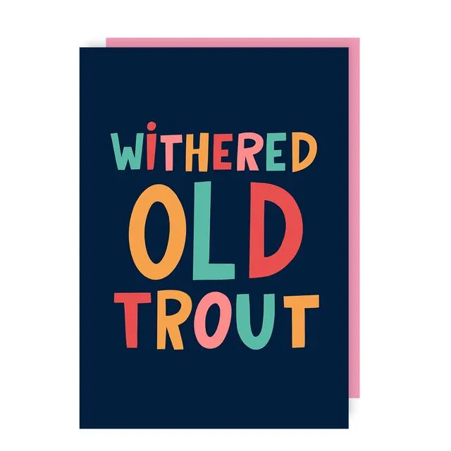 Trout Birthday Greeting Card pack of 6