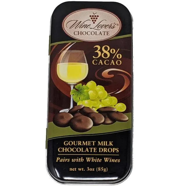 3oz Tin Wine Lover's Chocolate - Pairs with White Wines