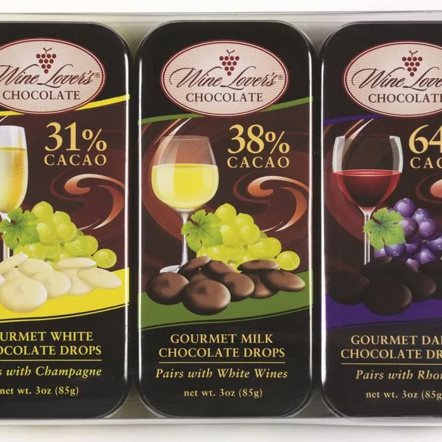 Wine Lover's Classic Mix ? 3 Tin Pairing Collection