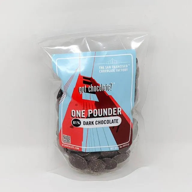 One Pounder - Bulk Dark Chocolate 61%