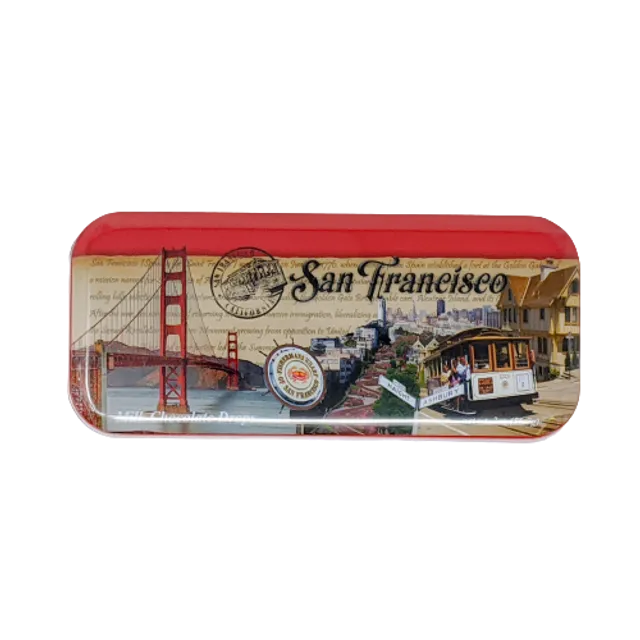 SF Landmark Stamp Milk Chocolate - 2oz Tin