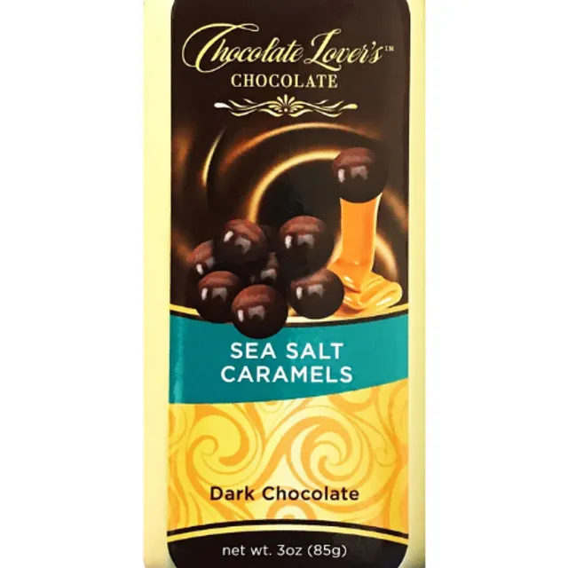 Caramel Tin - Sea Salt Caramels in Dark Chocolate