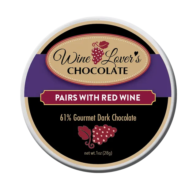 1oz Tin Wine Lover's Chocolate - Pairs with Red Wines