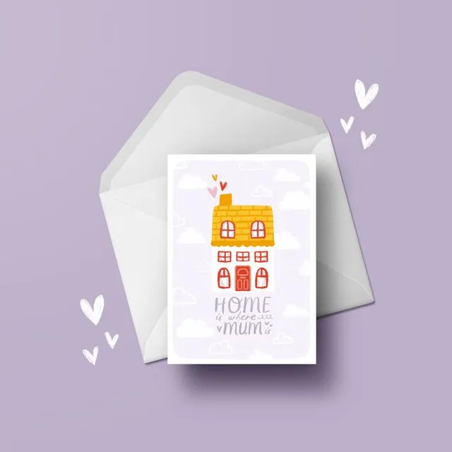 Mum Card - Home is where Mum is - Mother's Day
