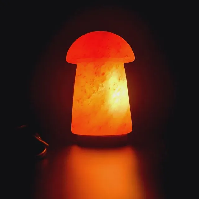 Himalayan Salt Crystal Lamps (Angel, Cross, Mushroom, Heart Lamp ) Mushroom