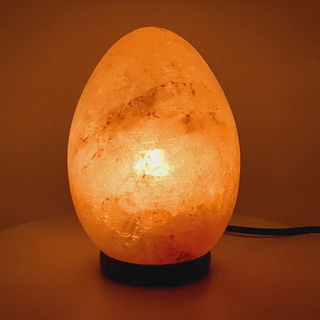 Himalayan Salt Crystal Lamps (Pyramid, Cube, Oval/Egg, Natural Aroma Lamp) Oval Lamp