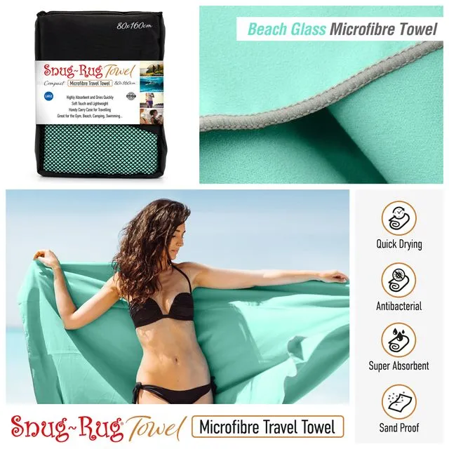 Snug-Rug Microfibre Towel (Large) (Beach Glass)