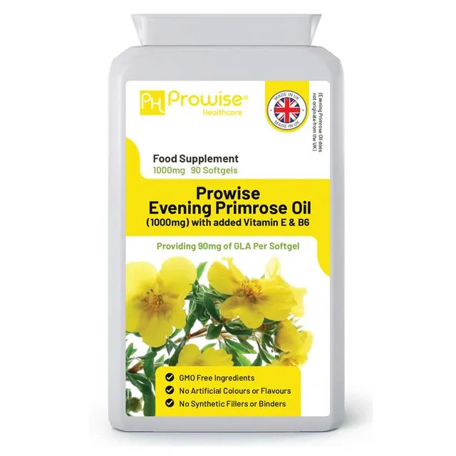 Evening Primrose Oil 1000mg 90 Capsules by Prowise Healthcare