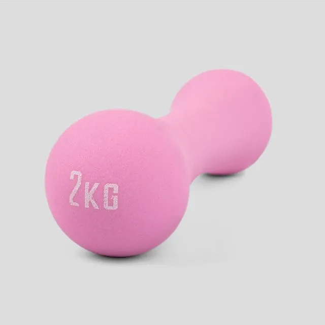 2KG Pink Neoprene Dumbbell - Single