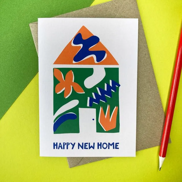 Happy New Home, A6 Eco-friendly, House Warming Greeting Card