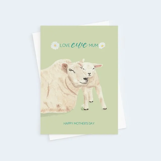 'Love Ewe Mum' Greeting Card