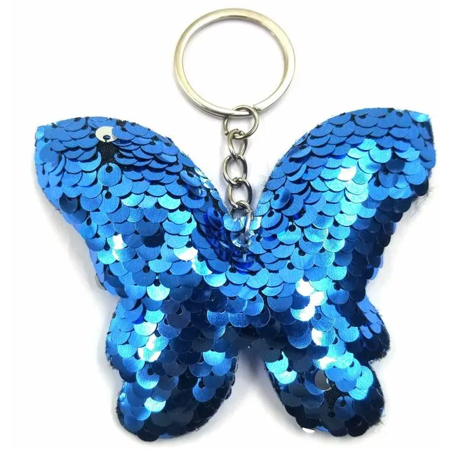 Butteryfly Sequin Keyring 12 pack