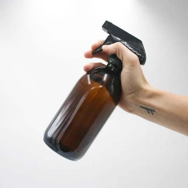 Glass Spray Bottle - Amber (500ml)
