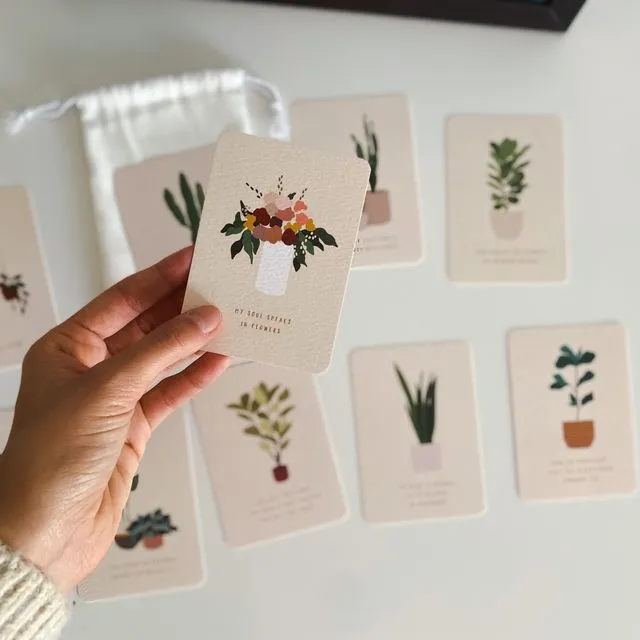 Plant Lover Affirmation Cards - Deck of 10