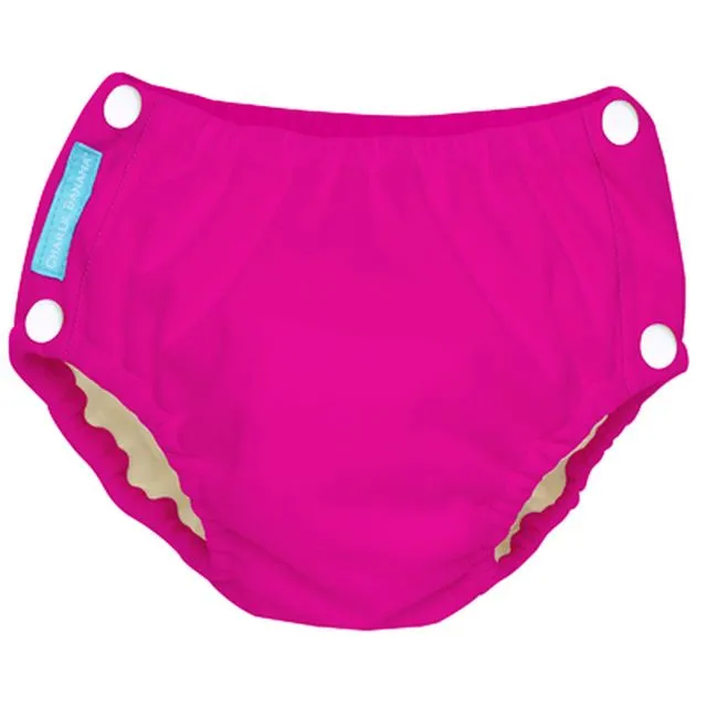 Reusable Easy Snaps Swim Diaper Hot Pink