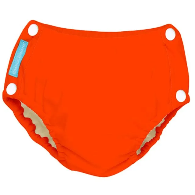 Reusable Easy Snaps Swim Diaper Fluorescent Orange